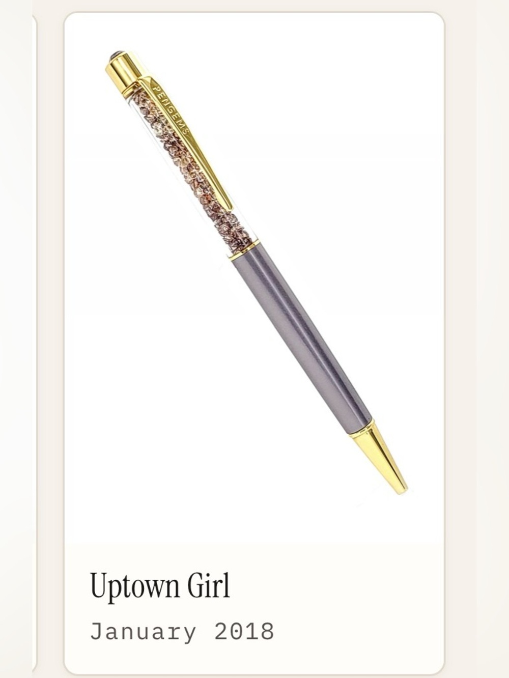 Pengems Uptown Girl Planner Pen NWT